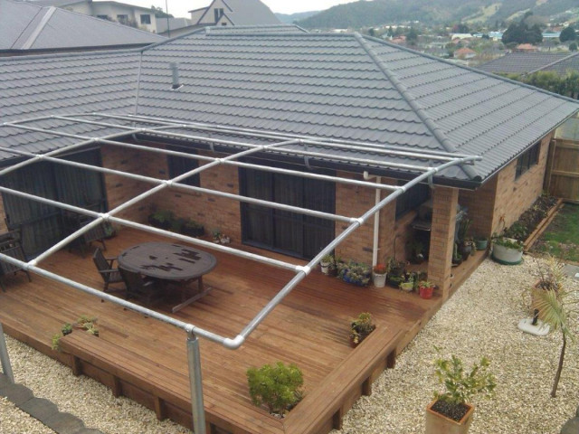 Canopy frame, galvanised