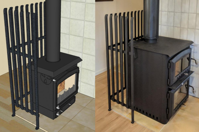 Custom Designed Steel Firescreen