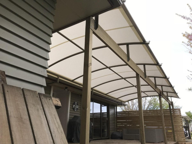 Painted canopy arches