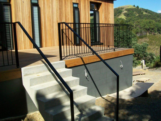Steel Balustrade and handrails - painted finish
